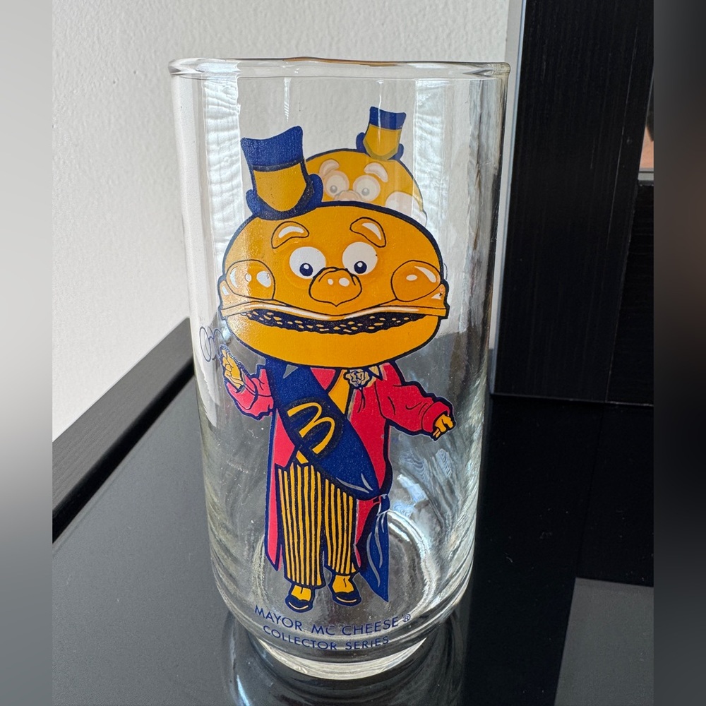 Vintage Mcdonalds Mayor Mccheese Drinking Glass